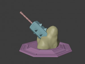 war hammer medieval arm fantasy Modelo 3D