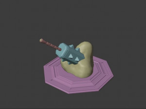 war hammer medieval arm fantasy Modelo 3D