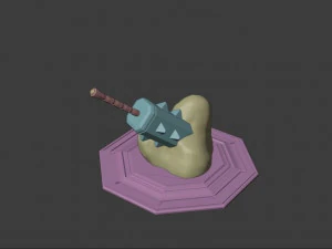 war hammer medieval arm fantasy 3D Model