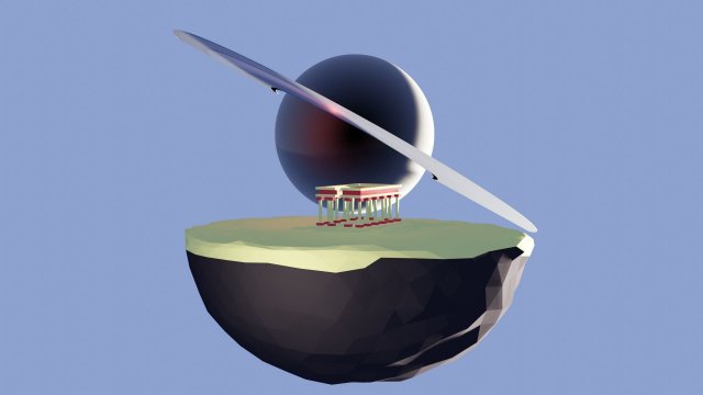 ancient greece planet desert lowpoly Modelo 3D .c4d .max .obj .3ds .fbx .stl .blend 