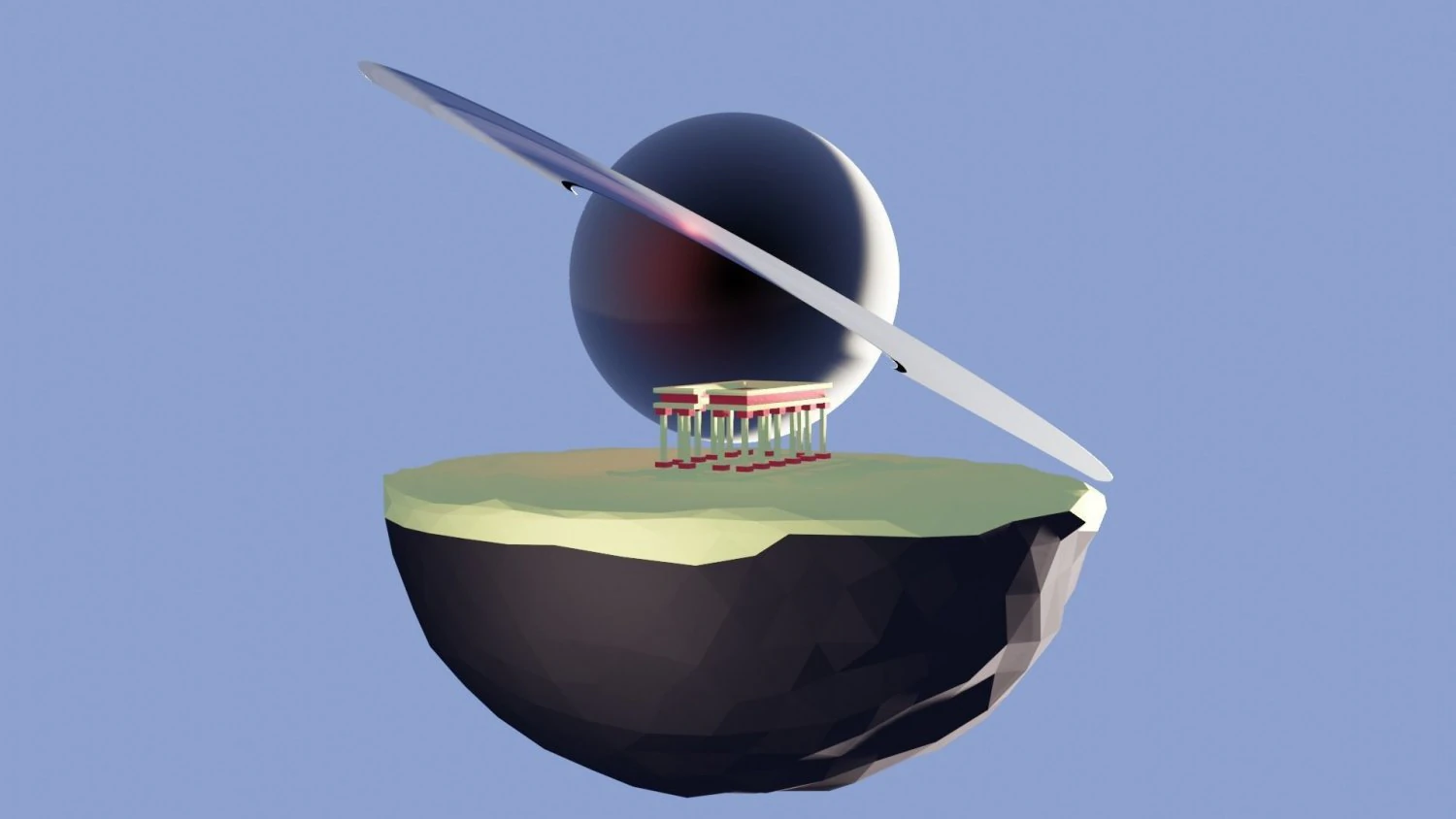 ancient greece planet desert lowpoly 3D Model .c4d .max .obj .3ds .fbx .stl .blend 