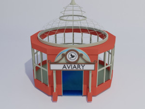 aviary bird house 3D Model
