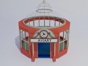 aviary bird house 3D Model