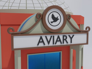 aviary bird house 3D Model