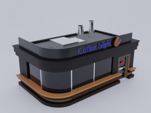 pub coffee low poly 3D Model