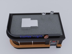 pub coffee low poly 3D मॉडल