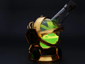 병 물약 3D 모델