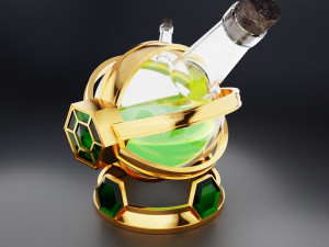 bottle potion 3D मॉडल