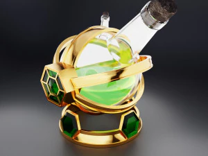 병 물약 3D 모델