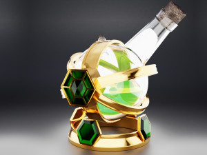 bottle potion 3D मॉडल