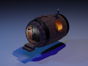 fantasy barrel home 3D-Modell