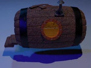 fantasy barrel home 3D Model