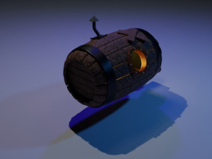 fantasy barrel home 3D-Modell