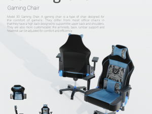Chair gamer x 3Dモデル