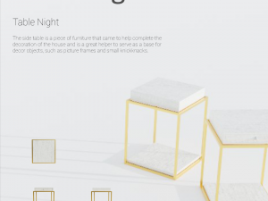 Style side table 3Dモデル