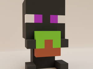 Enderman minecraft Baby 3D Model