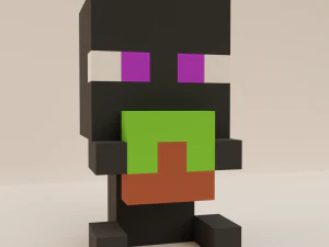 Enderman minecraft Baby 3D Model