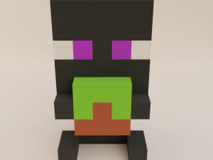 Enderman minecraft Baby 3D Model