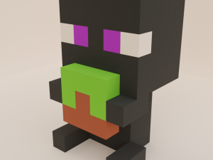 Enderman minecraft Baby 3D Model