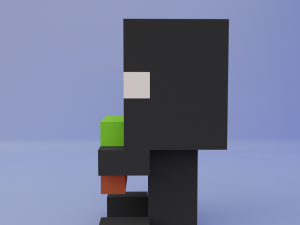 Enderman minecraft Baby 3D Model