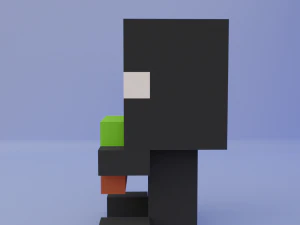 Enderman minecraft Baby 3D Model