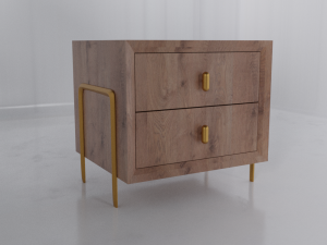 Bedside interio office 3D Model