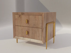 Bedside interio office 3D Model