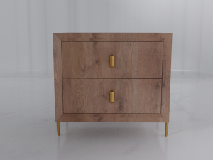 Bedside interio office 3D Model