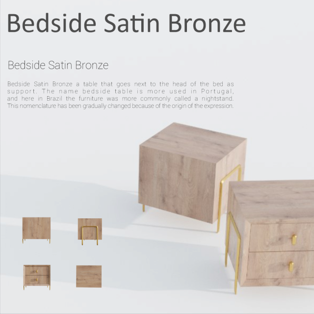 Bedside interio office 3D Model .c4d .max .obj .3ds .fbx .stl .blend 