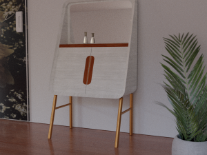Mirror Sideboard Modelo 3D