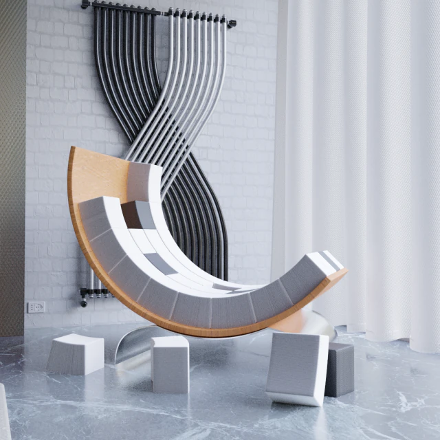 Bureau de Cadeira Cubo Modèle 3D .c4d .max .obj .3ds .fbx .stl .blend 