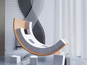 Cadeira Cubo Office 3D Models