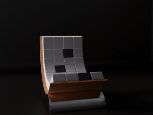 Cadeira Cubo Office 3D Model
