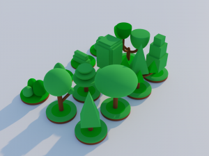 Tree Isometric 3D Model
