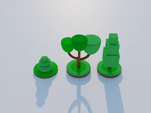 Tree Isometric 3D Model