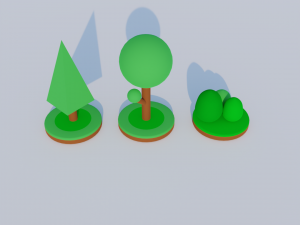 Tree Isometric 3D Model