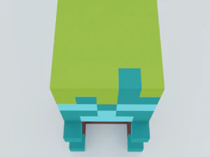 Drowned Plush Minecraft 3D Model