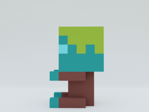 Drowned Plush Minecraft Model 3D