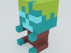 Drowned Plush Minecraft 3D Model