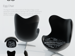 Egg Chair Modelo 3D