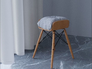 Chair Stool Eames Eiffel Model 3D