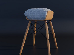 Chair Stool Eames Eiffel Model 3D