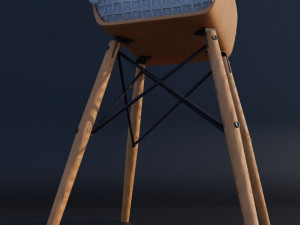 Chair Stool Eames Eiffel Model 3D