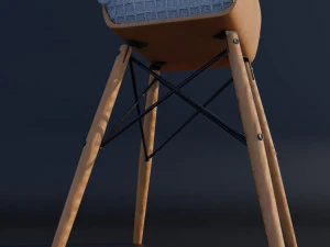 Chair Stool Eames Eiffel 3D Model