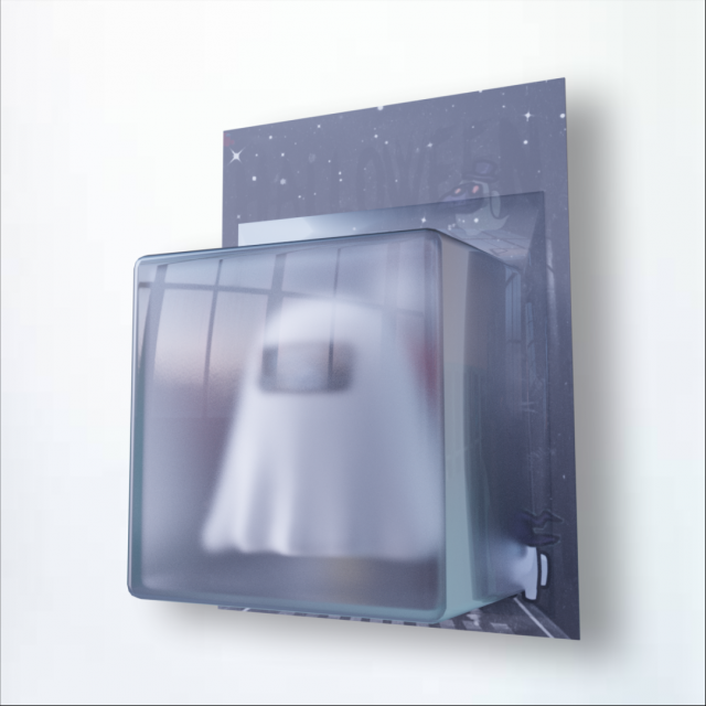 Among Us Ghost Halloween 3D 모델 .c4d .max .obj .3ds .fbx .stl .blend 