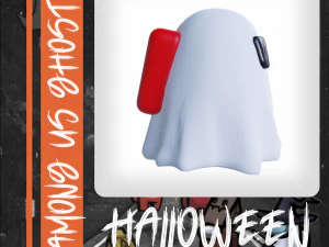 Among Us Ghost Halloween 3D Model