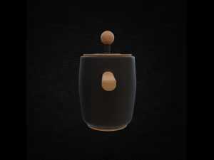 Saucepan Wood Style 3D Model