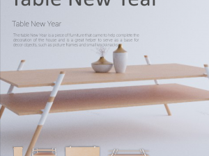 Table New Year 3D 模型