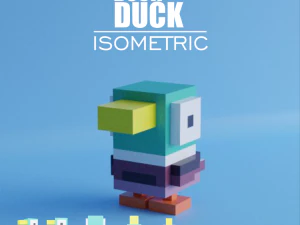 Pato Pato Isom&eacute;trico Modelo 3D