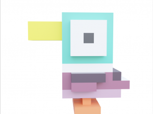 Duck Duck Isometric 3D Model